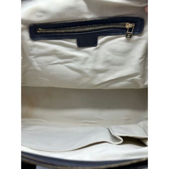Louis Vuitton Navy Monogram Mini Lin Josephine GM Satchel - Picture 9 of 15